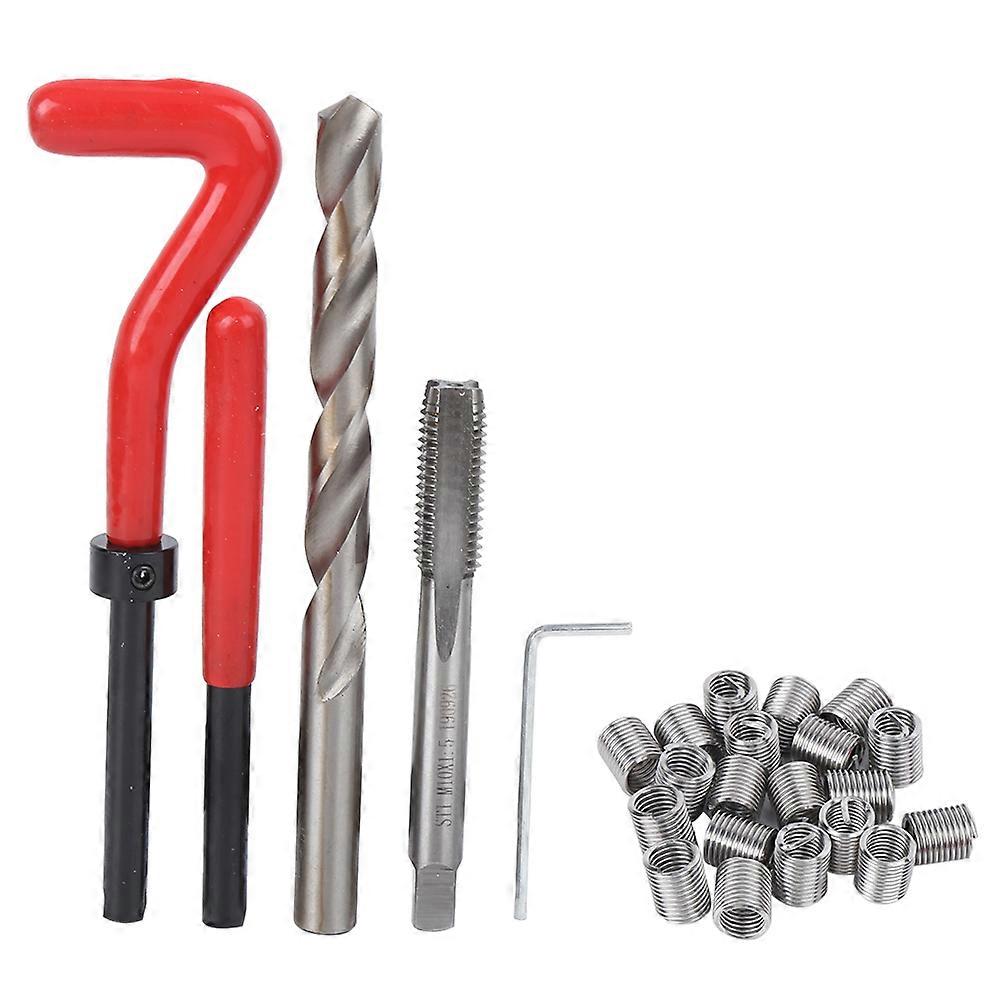 25pcs M10 Thread Repair Kit Thread Tap Drill Bit Damaged Threads Repair Tools