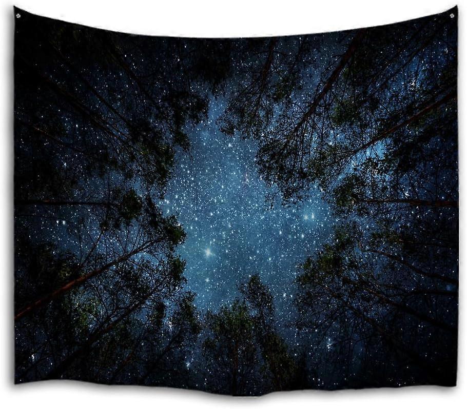 Psychedelic Galaxy Forest Tapestry Wall Hanging Home Decoration