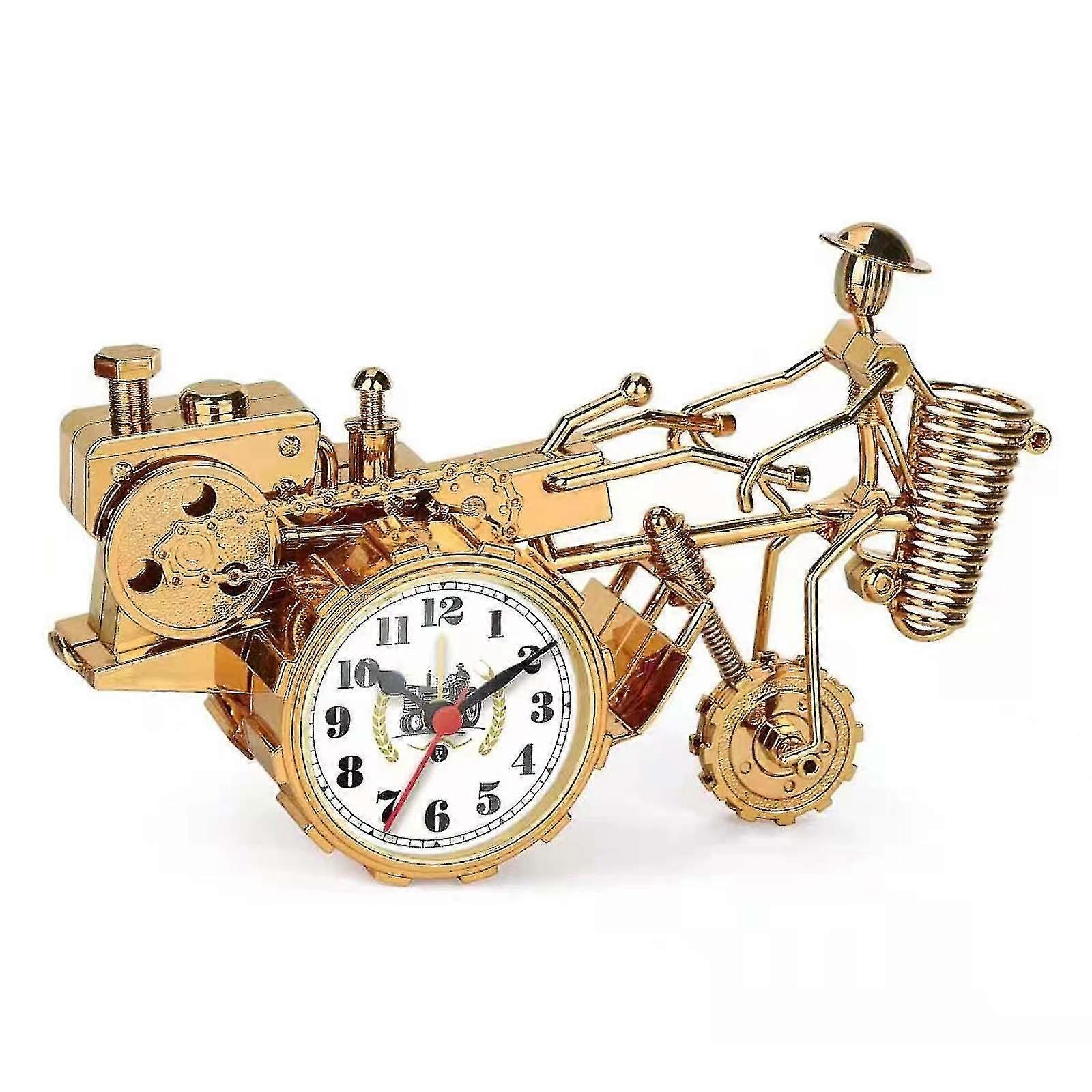 Tractor Model Alarm Clock Old-fashioned Digital Clock For Home Office Table High Quality