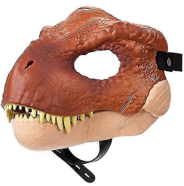 Dinosaur Mask With Opening Jaw,eye And Nose Openings And Secure Strap D
