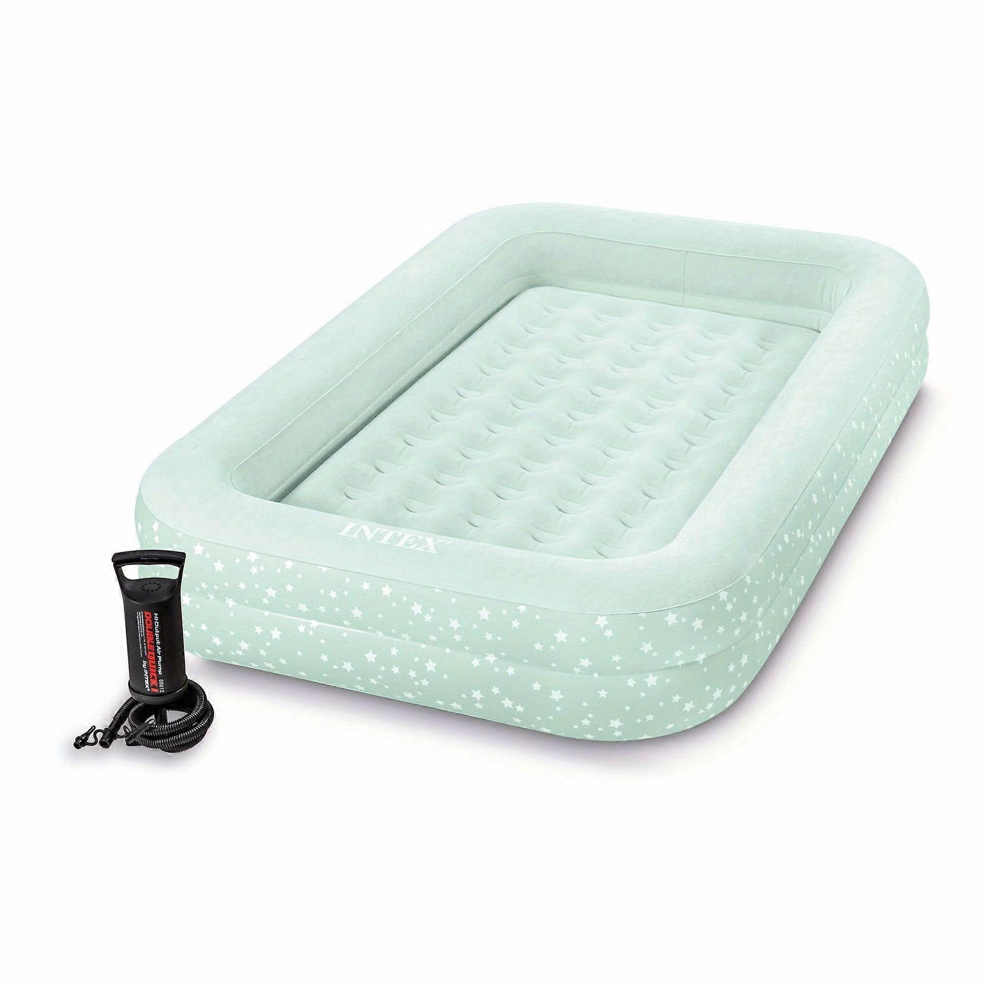 ComfortPro Portable Air Mattress with Quick-Inflate Hand Pump - Durable for Outdoor Adventures, Ultra-Portable Sleeping Pad Ideal for Camping & Travel
