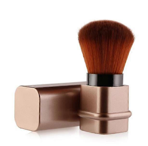 Makeup Brush, Pulverborstar, Infällbar Makeup Blush Brush (guld)