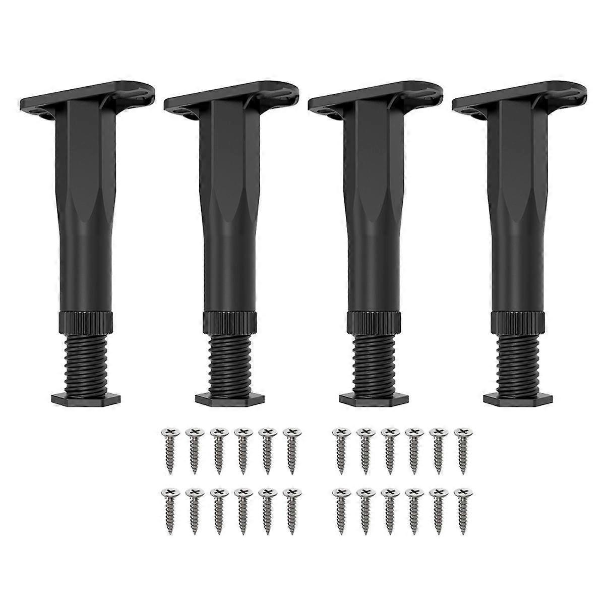 4PCS Adjustable Bed Frame Support Legs ( 8.3In-14.5In), Frame Center Slats Heavy Support Leg,for Fr