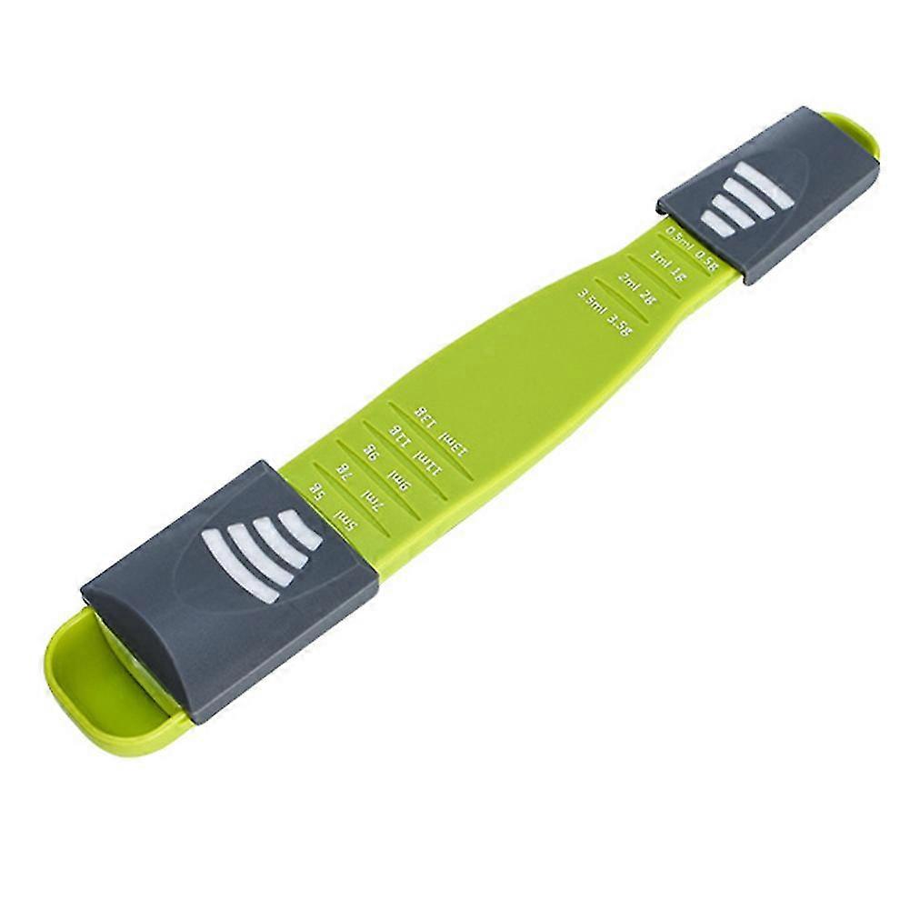 Time-Saving Adjustable Measuring Spoon Double-end Baking Measuring Spoon with Scale Powder Quantitative Scoop
