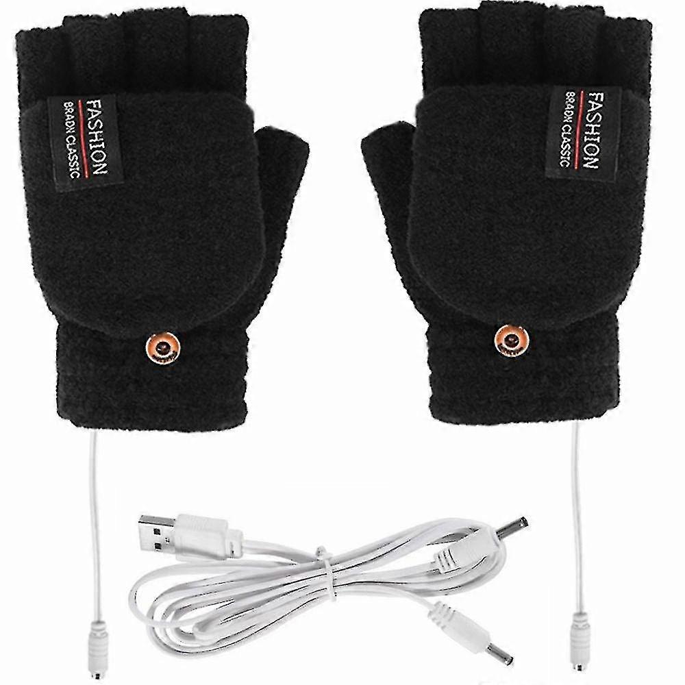 Gants Šoféry Lectriques Šoféry Šoféry Usb Thermiques Mitaines Šofáfi - noir