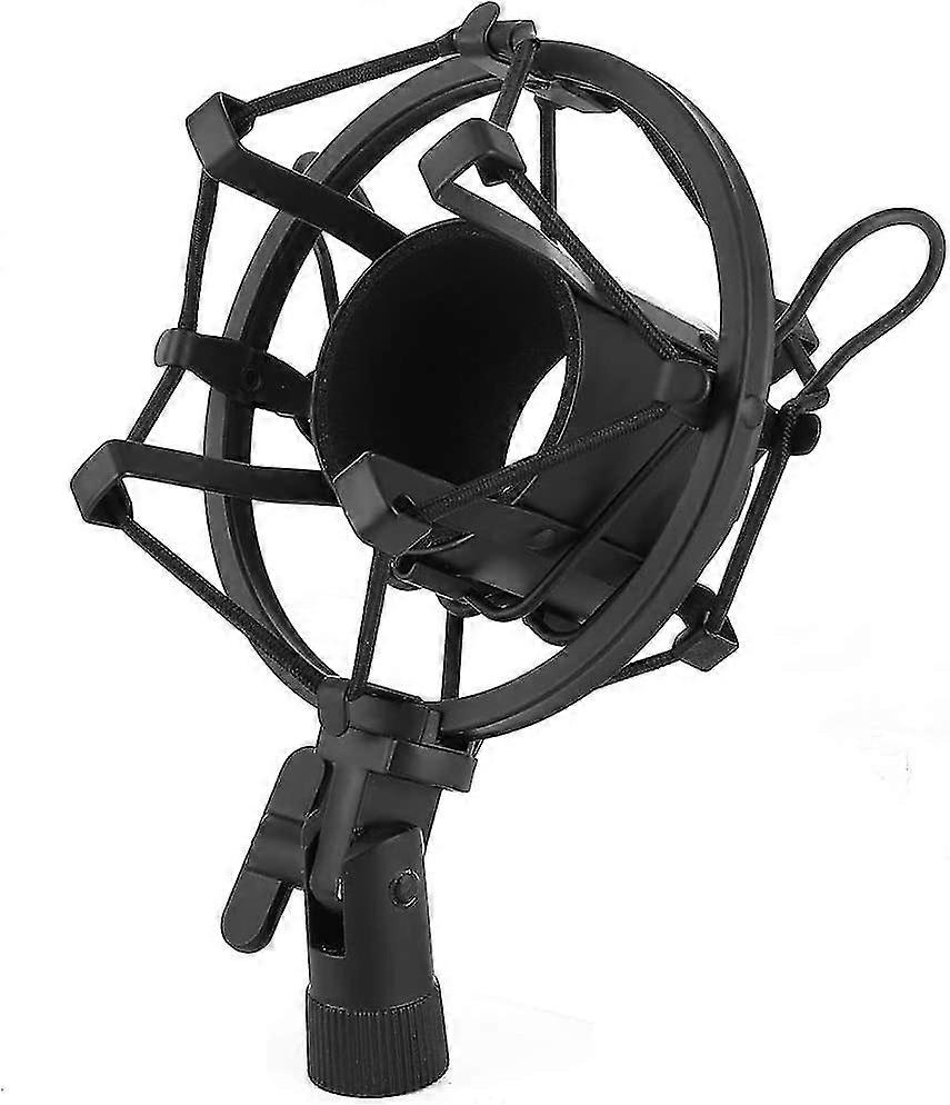 Iskun kiinnitysmikrofoni Muovinen metallipidike halkaisijan lauhduttimen Mic Studio -äänitykseen (1kpl, musta)