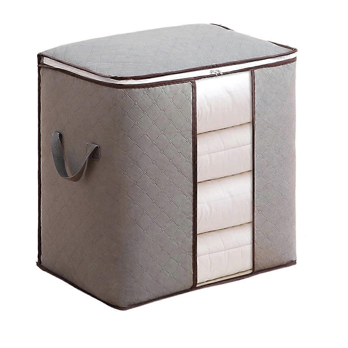 Capacity Clothes Storage Bag Comforter,Foldable Organization with Reinforced Handle Zippers for St