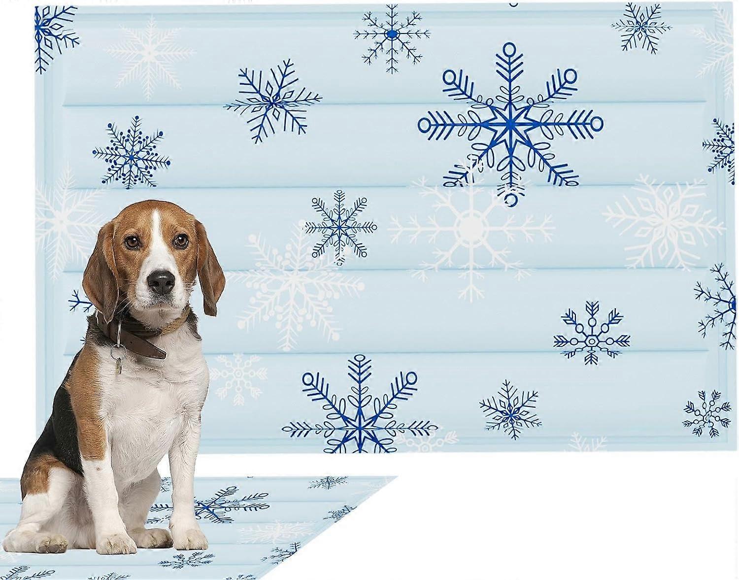 כרית קירור לכלבים - שטיחון קירור קיץ לחתול - מחצלת קיץ עמידה למים פונקציית אנטי-זבוב, כרית קרח לספה לציוד לחיות מחמד