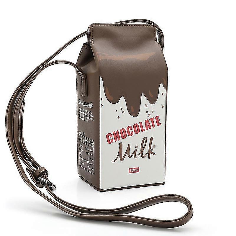 Cross Body Bag With Milk Box Shape