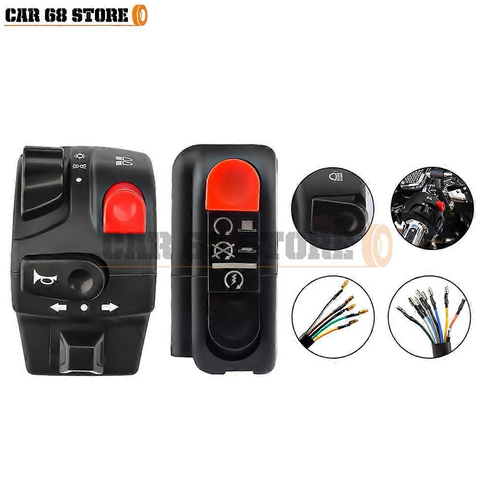 Motorcycle Handle Warning Lights Modified Handle Switch 12V Universal Electric Vehicle Grip Switch Motorcycle Accessories
