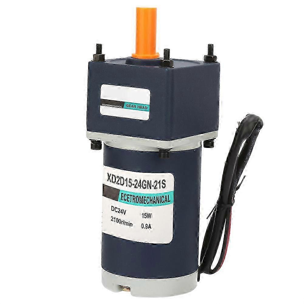 24V 15W Permanent Magnet Gear Motor with 8mm Shaft Adjustable Speed CWCCW 20RPM