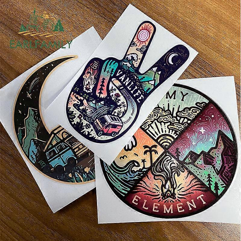 Lot De 4 Stickers Décalques Style BD Pour Voiture, PC, Casque - Noir & Blanc - Vinyle Résistant