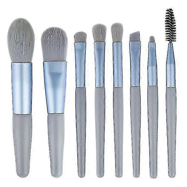 8 Piece Brush Set Professional Makeup Brush Eye Brush Eyeshadow Brush Makeup Brush Set - Storage Bag Included