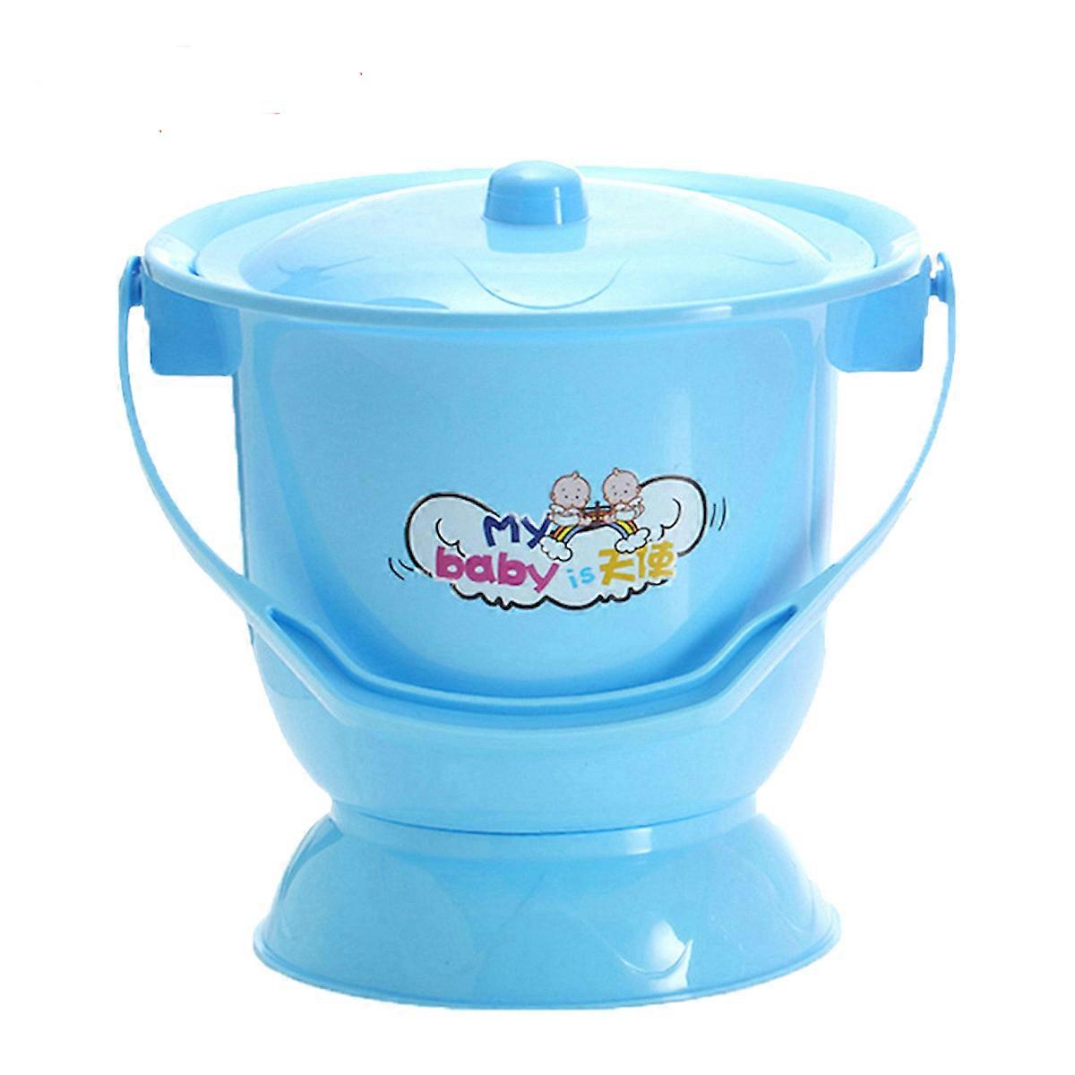 Urinal Bucket with Lid and Handle Portable Toilet Spittoon