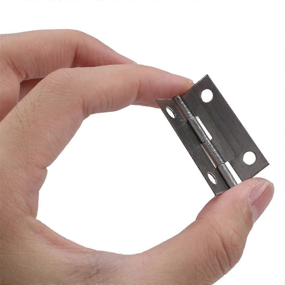 Rectangle Folding Closet Cabinet Door Hinge Hardware 1.5inch 10 Pcs