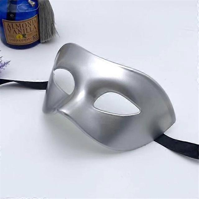 1 قطعة 17X10 سنتيمتر أزياء المرأة رجل نصف الوجه حزب الرقص قناع حفلة تنكرية قناع لامع لون الصلبة حزب زي الرقص تأثيري