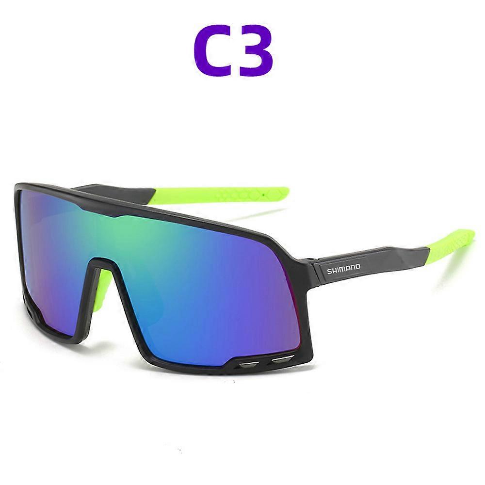 Nieuwe SHIAdultO Fashion Cycling Glasses Outdoor Fishing Glasses One Piece Large Frame Zonnebril