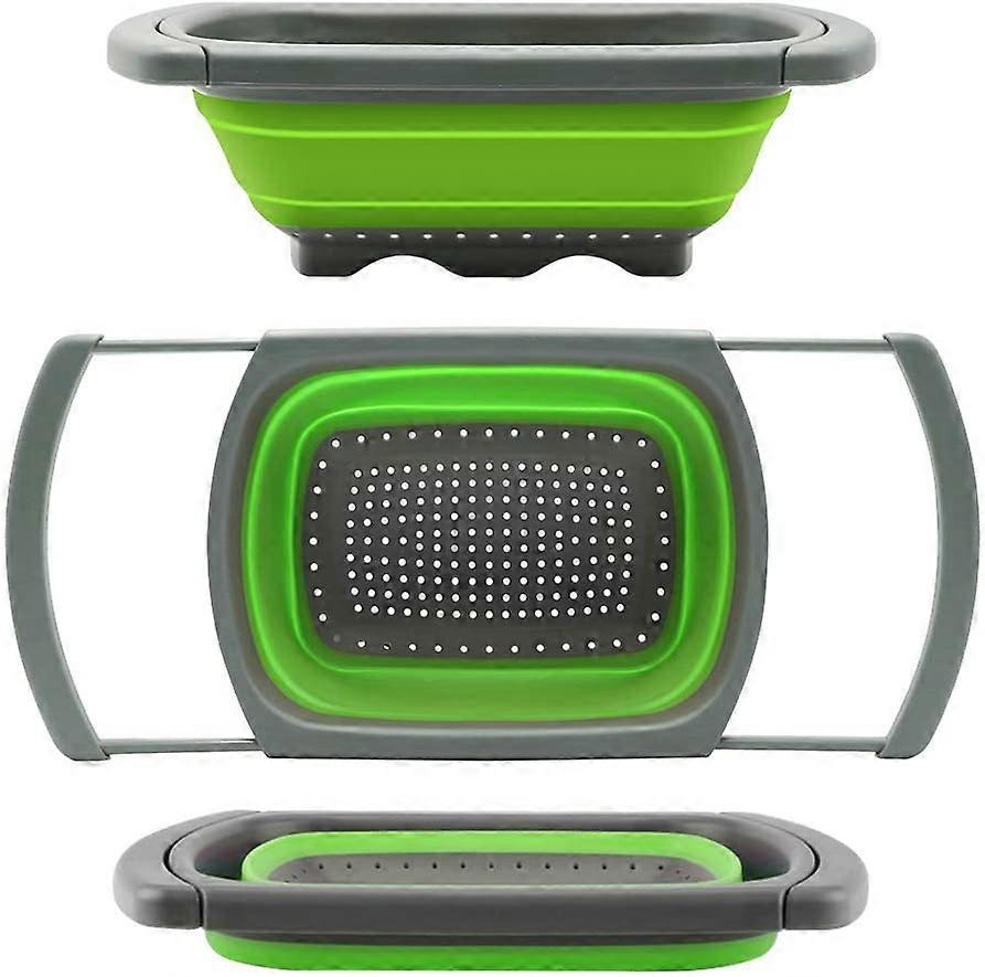 Collapsible Colander, Sink Colander Strainer Vegetable/Fruit Colander Strainer (6 qt)