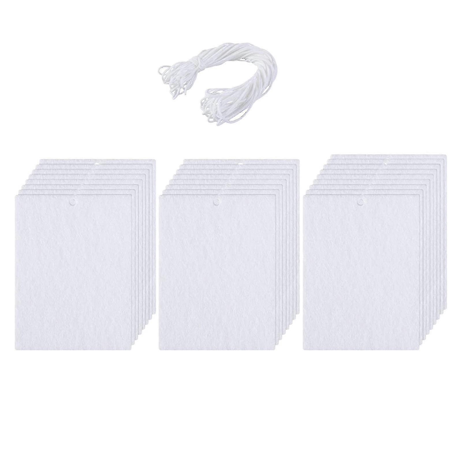 Compatible Withcompatible With50 Pcs Car Air Freshener Sheets Felt Diy Rectangle Fragrant Sheets