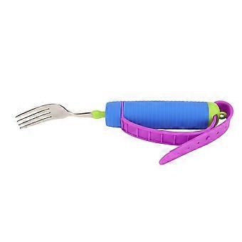2024 Neue, adaptive Utensil 360 Grad drehbare Edelstahl-verstellbare gewichtete Parkinson-Gabel für ältere Menschen