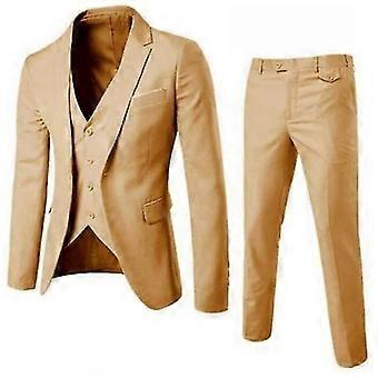 upouusi miesten Business Casual 3-osainen bleiserihousuliivi