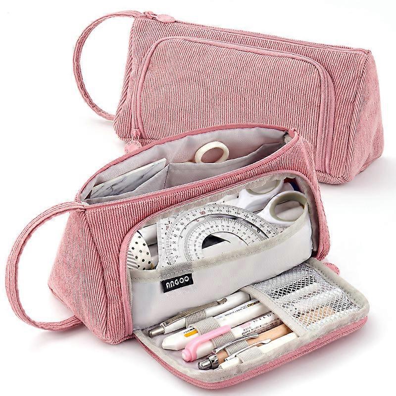 Compartment Pencil Case, Large Capacity1pcsPink