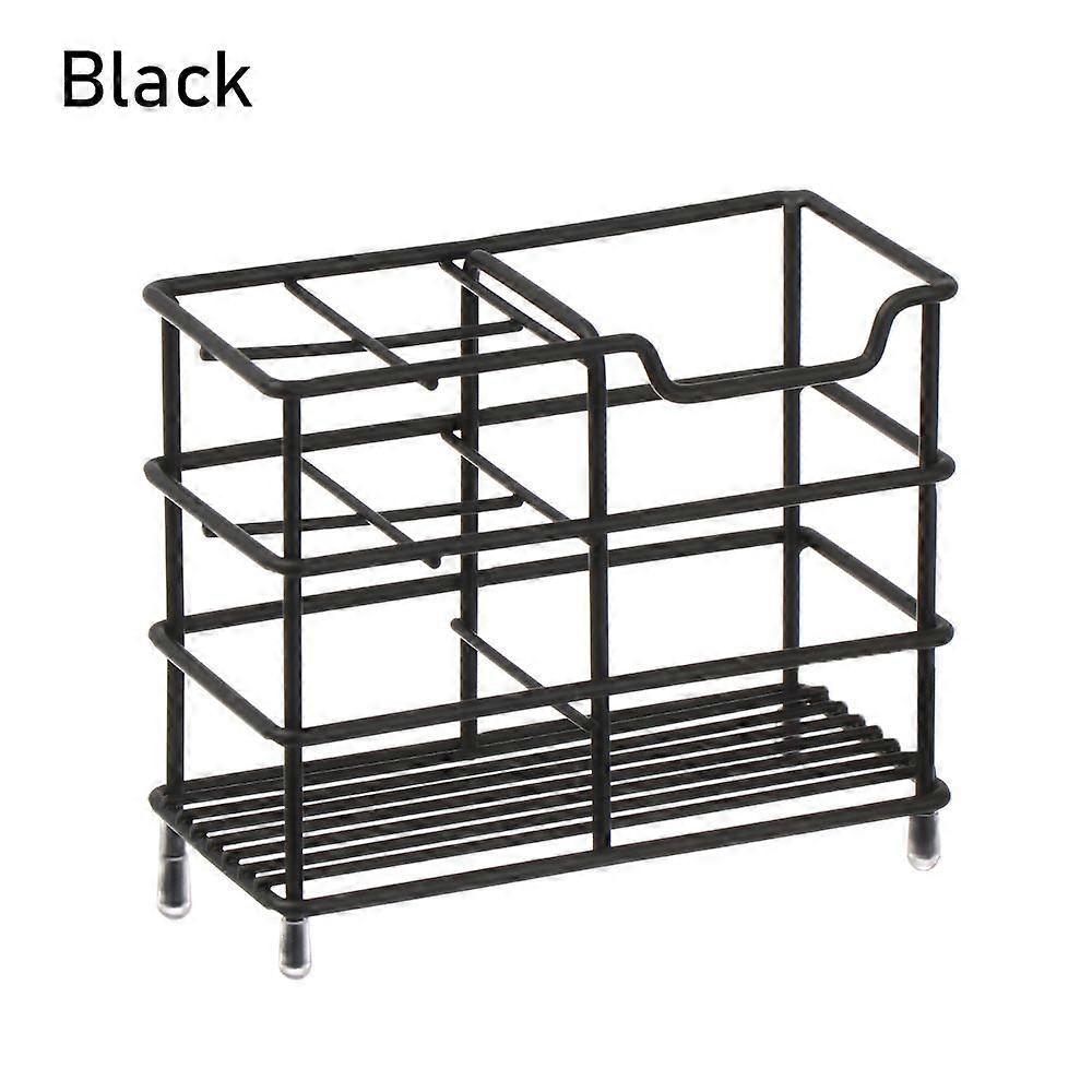 Multi-Function Stainless Steel Rustproof Bathroom Toothbrush Holder Cosmetics Vanity Countertops Storage Rack