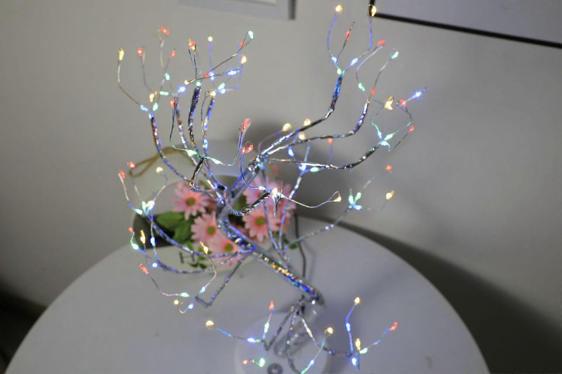 20 inch LED flashing Christmas tree light, desktop bonsai copper wire tree light, USB and battery powered, Christmas tree light led tree light interio