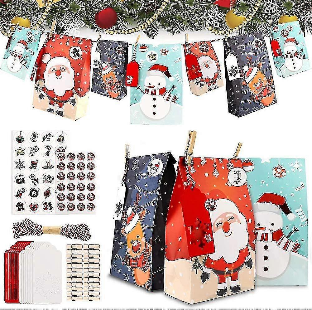 Advent Calendar For Filling Cloth Bags, 24 Self-filling Advent Calendars For Men