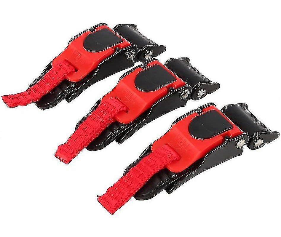 3x Motorcycle Helmet Speed Clip Quick Release Chin Strap Button Pull Buckle Bicycle