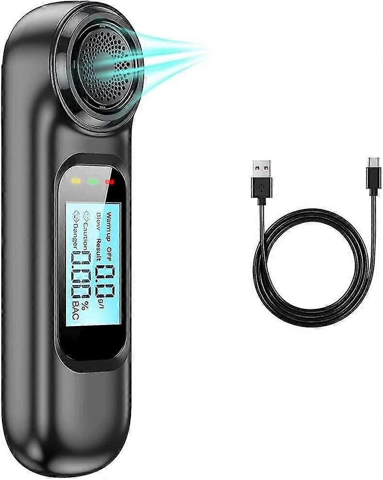 Electronic Breathalyzer Breathalyzer, Usb Rechargeable Breathalyzer With Lcd Display And Solid State