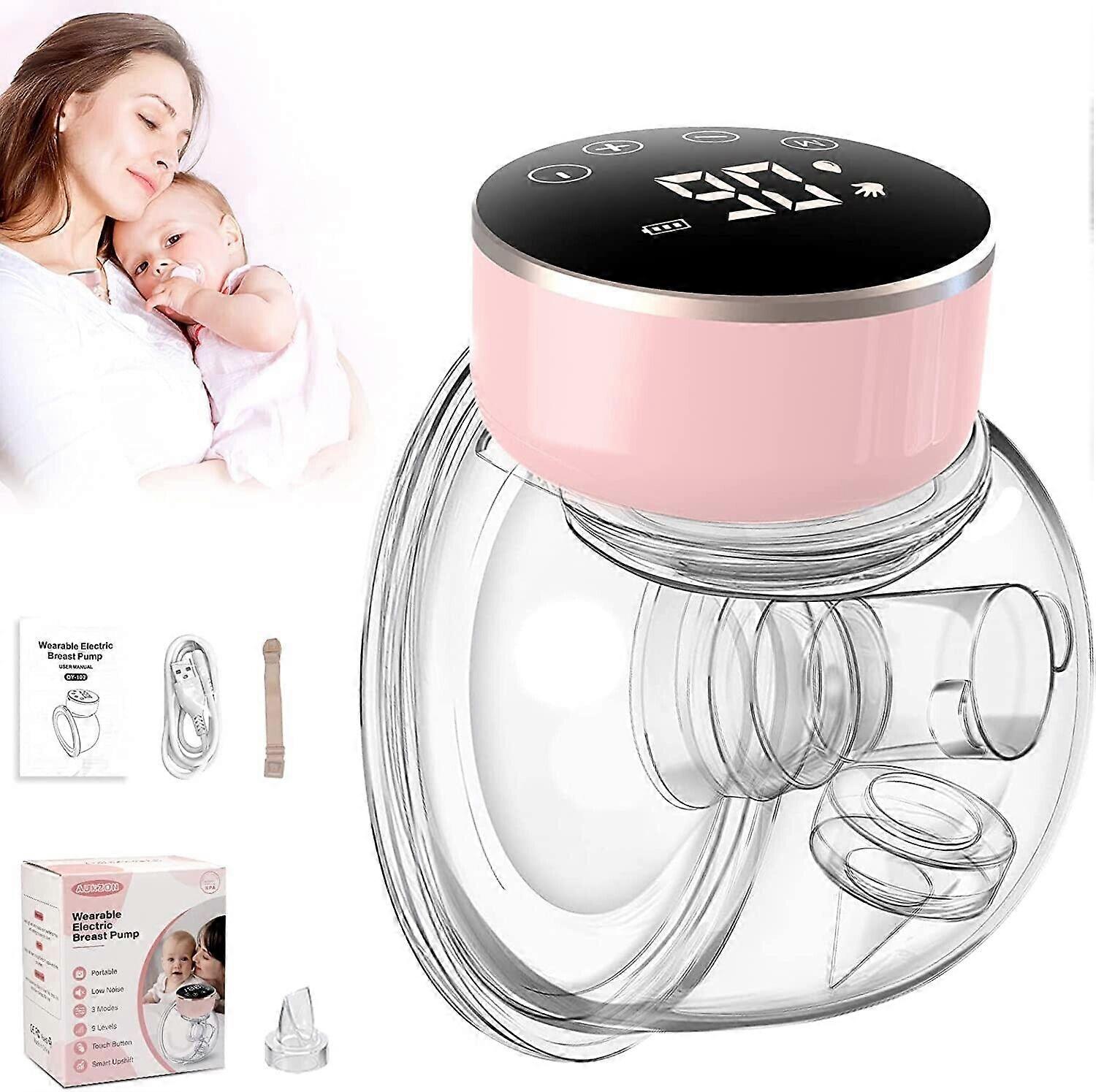 Painless Adjustable Wearable Breast Pump 24Mm Pink