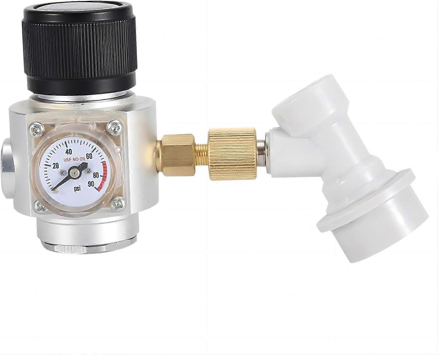 Keg Regulator - CO2 Regulator Adjustable Beer CO2 Regulator 0-90 PSI