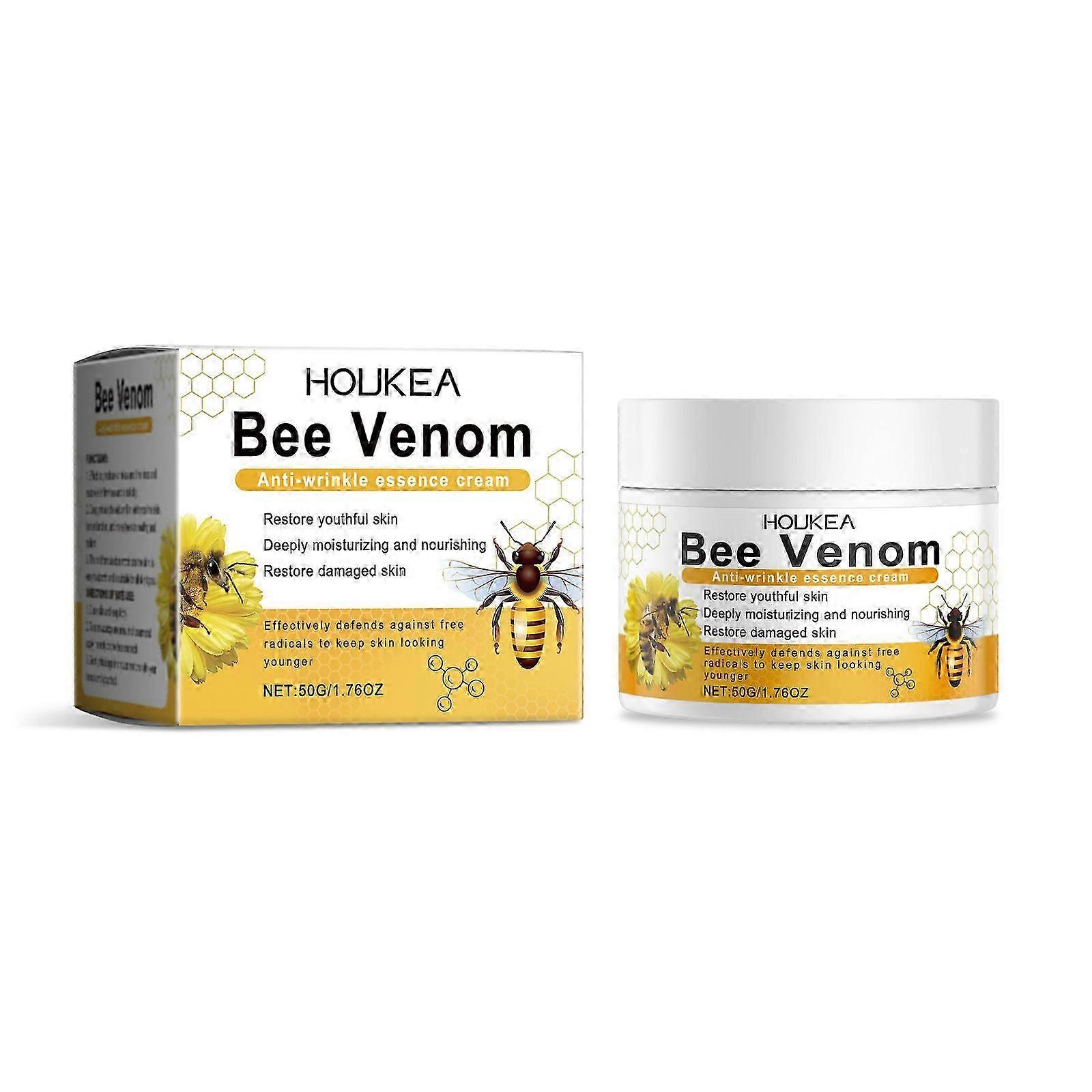 Bee Venom Αντιρυτιδική Κρέμα, Κρέμα Δηλητηρίου Μέλισσας για το Πρόσωπο, Αντιρυτιδική Ενυδατική Ενυδατική Κρέμα, Μειώνει τις Λεπτές Γραμμές &; τις Ρυτίδες