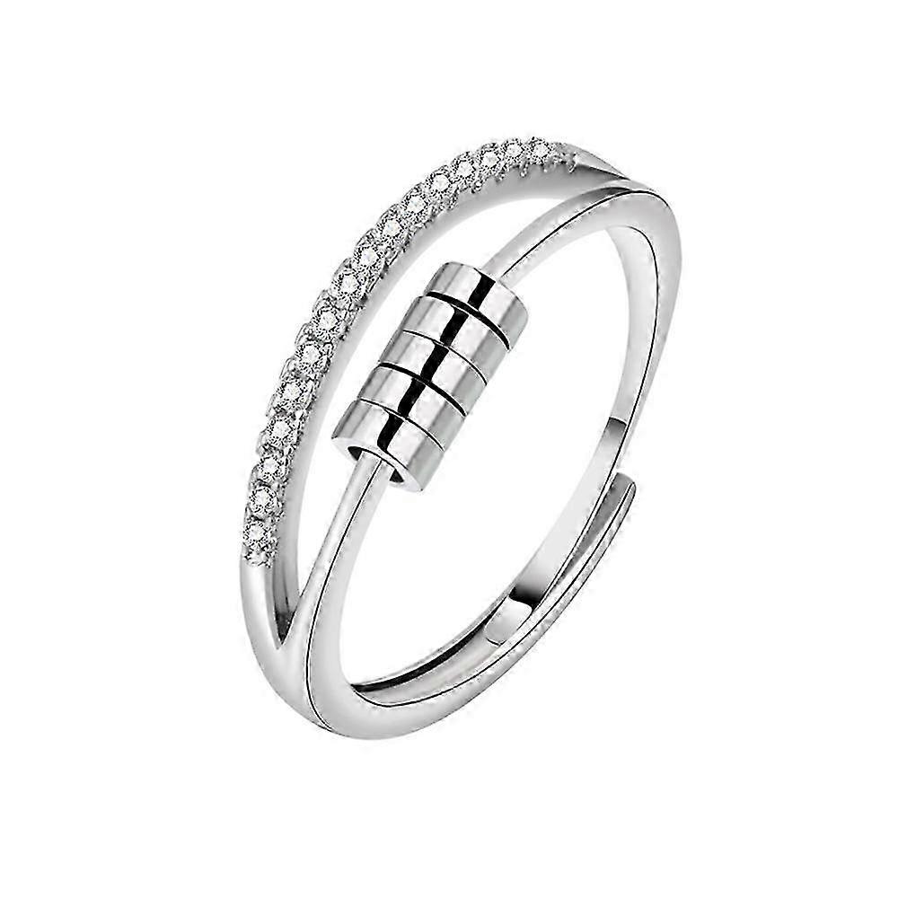 Anti-Stress Ring, Adjustable Silver No.18
