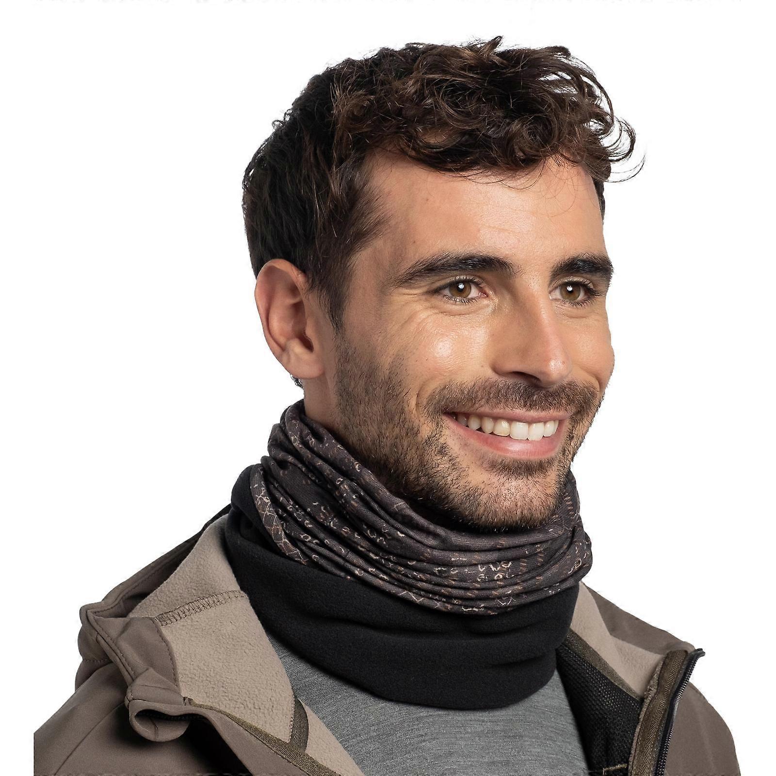 Buff Mens Multifunctional Polar Neckwear Bandana Neck Gaiters - Cyture Black
