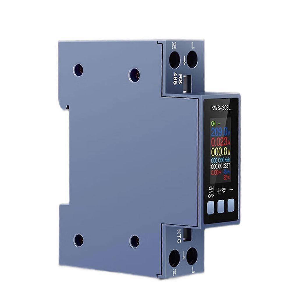 Multifunction Power Energy Tester Din Rail Monitors Voltage Current Tester