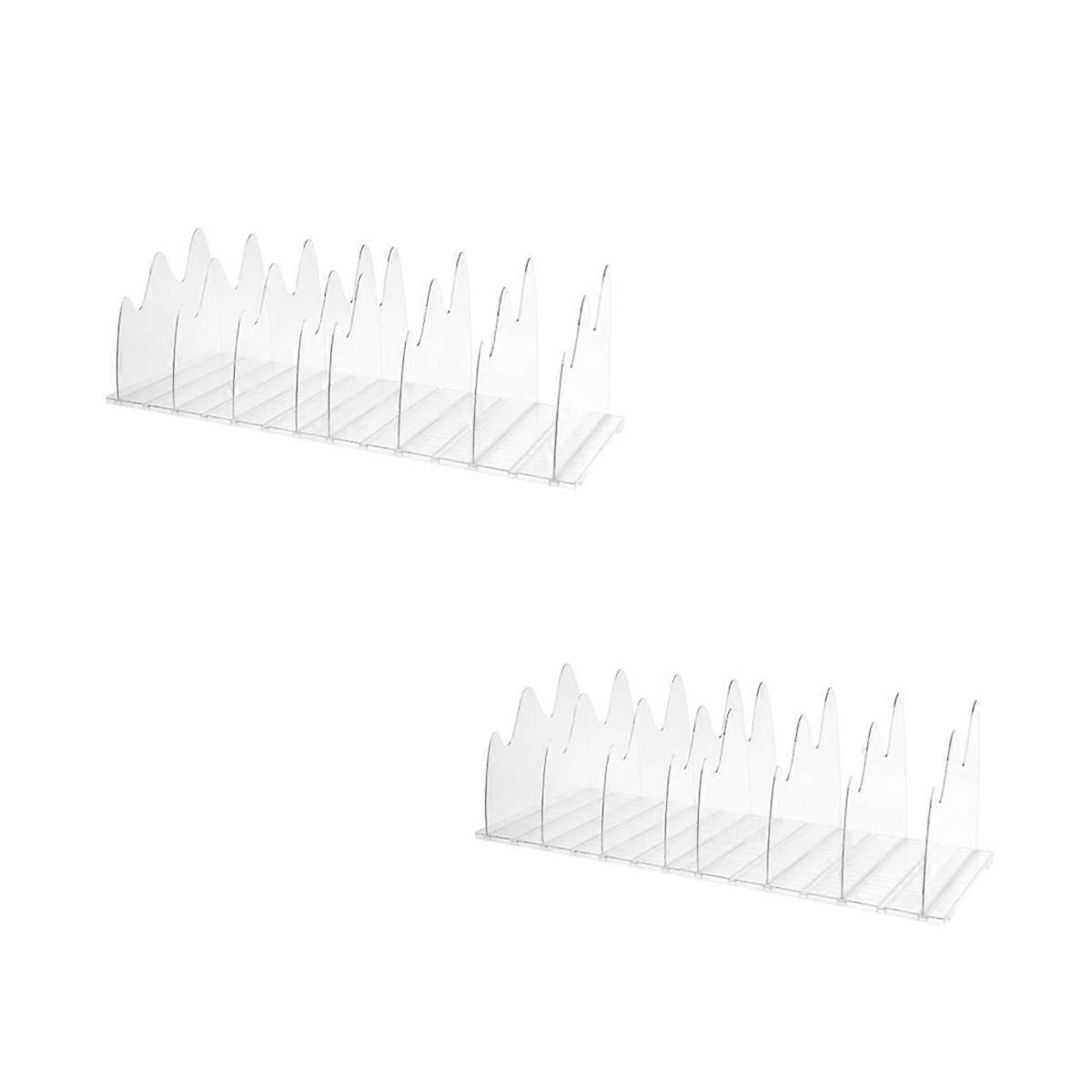 منظم محفظة للخزانة ، منظم حقيبة اليد ، 2 عبوة تخزين محفظة شفافة من الأكريليك ، منظم تخزين محفظة قابل للتعديل