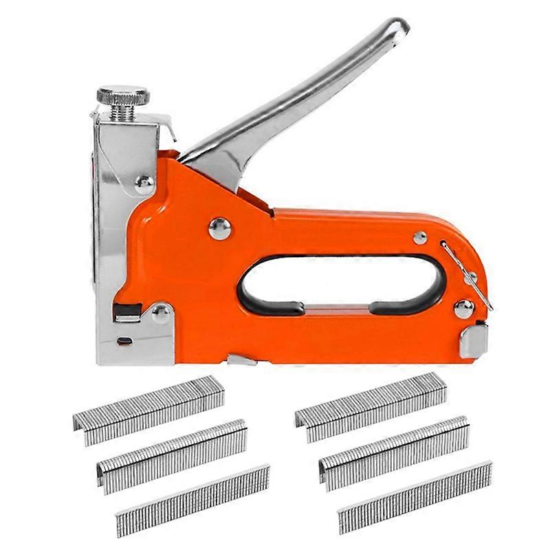 3-In-1 Stapler, with 600 Nails for Wood, Handicrafts, Carpentry, Decorative DIY