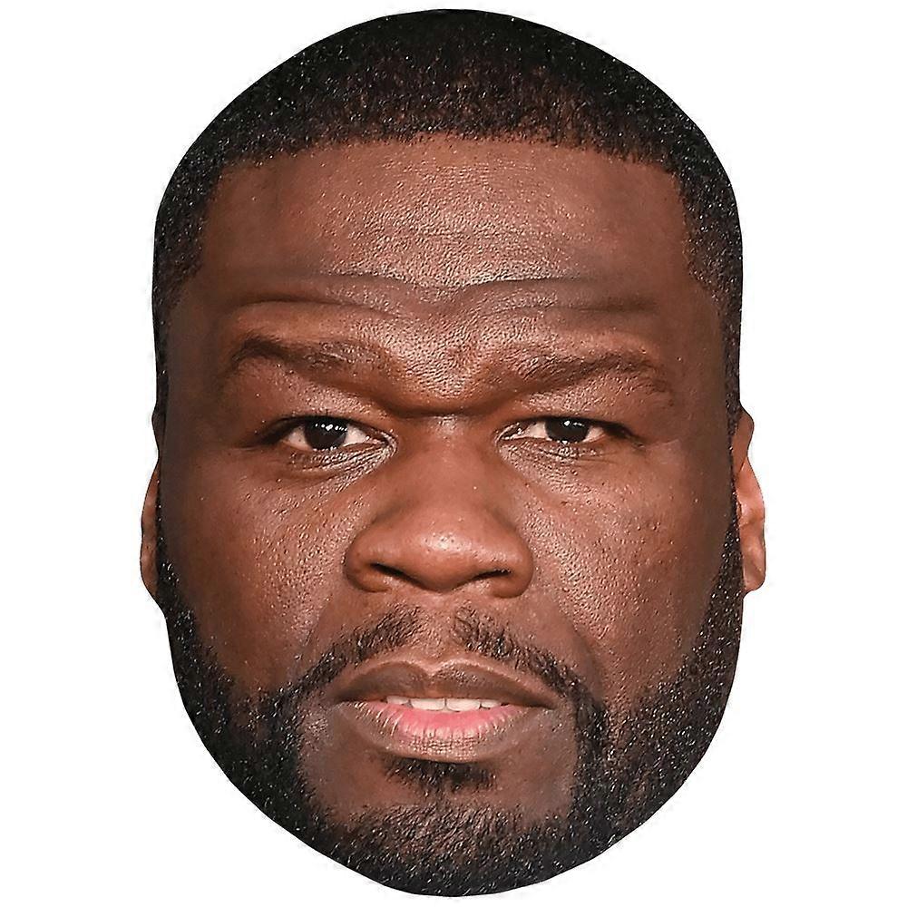 Curtis Jackson (Beard) Celebrity Mask, Flat Card Face
