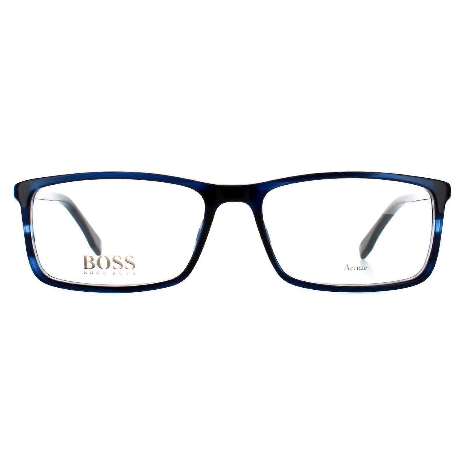 Hugo Boss 眼镜框 BOSS 0680/IT 38I 蓝色角 男士