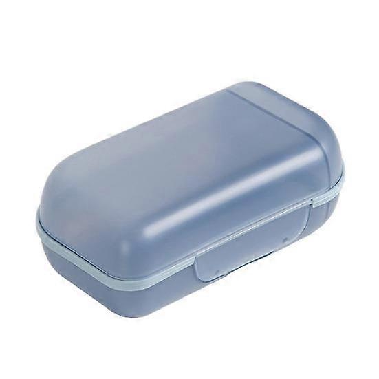 Portable Travel Home Plastic Multi-grid Bathroom Shower Soap Storage Box Holder