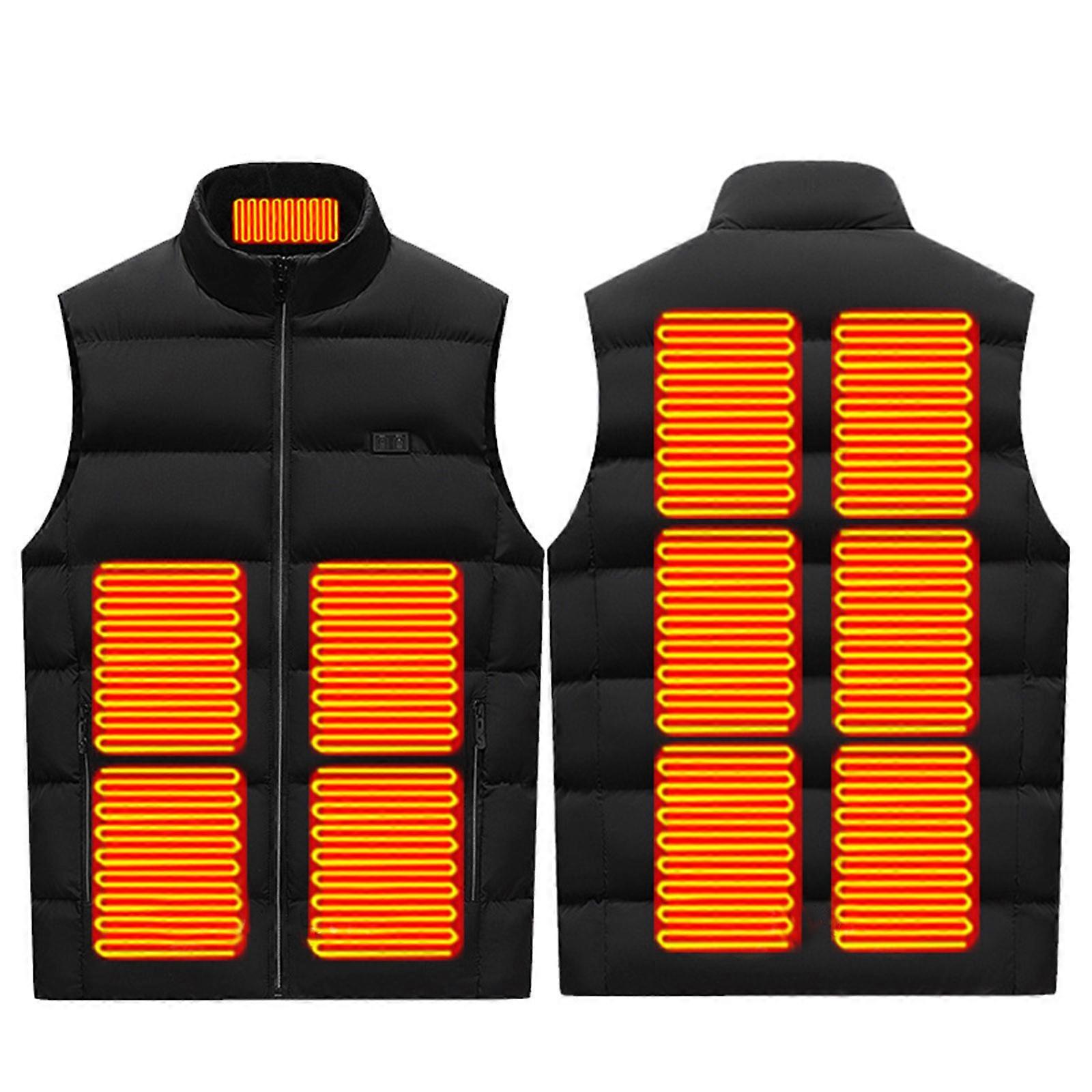 Sähkölämmitettävä liivi S-3XL, kaksoisohjaus, kevyt ja vedenpitävä