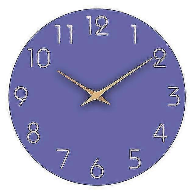 和風家庭用ミュート壁時計リビングルームベッドルームシンプルモダン装飾ログラウンドウッド