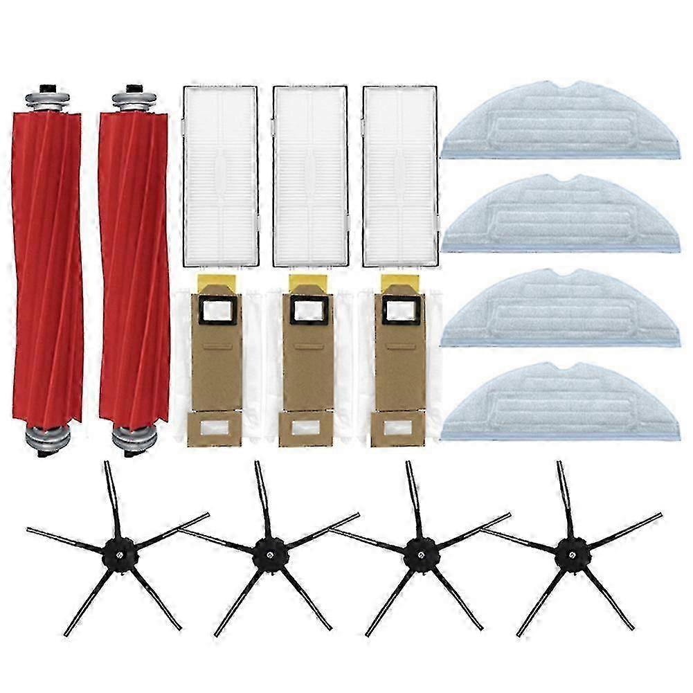 16pcs For Xiaomi Roborock S7 T7s Plus Main Brush Hepa Filter Cloth