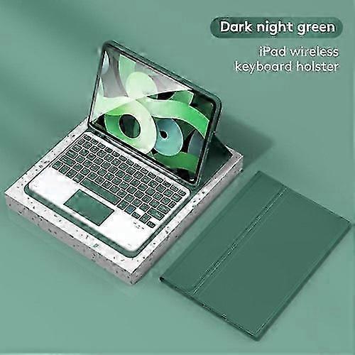 Dark Green + Bluetooth Touch Keyboard For Ipad Pro 11""(2021/2020/2018) Ipad Bluetooth Keyboard Keyboard Cover