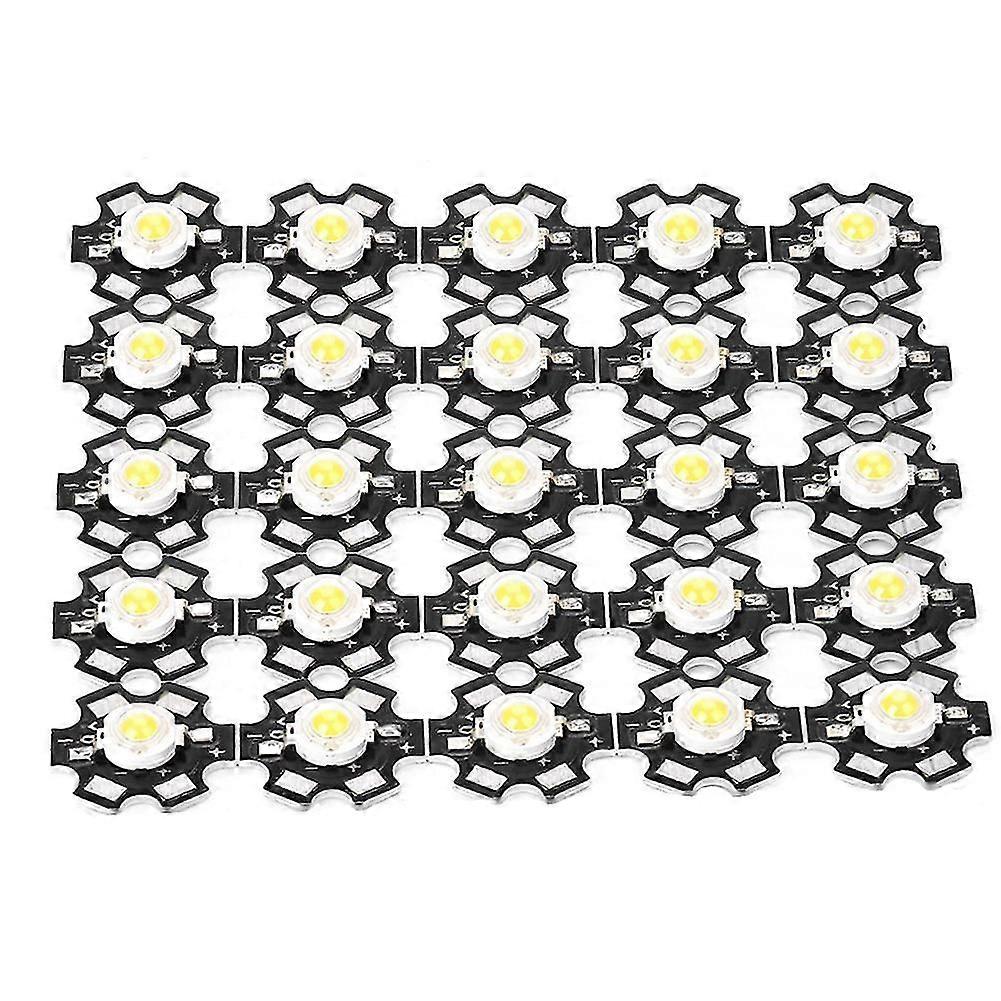 High Bright Integrated Chip Light Source LED Bead Spotlight Bulb White 6000-6500K (25PCS)