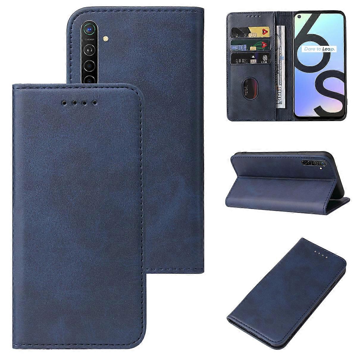 For Realme 6S Magnetic Closure Leather Phone Case
