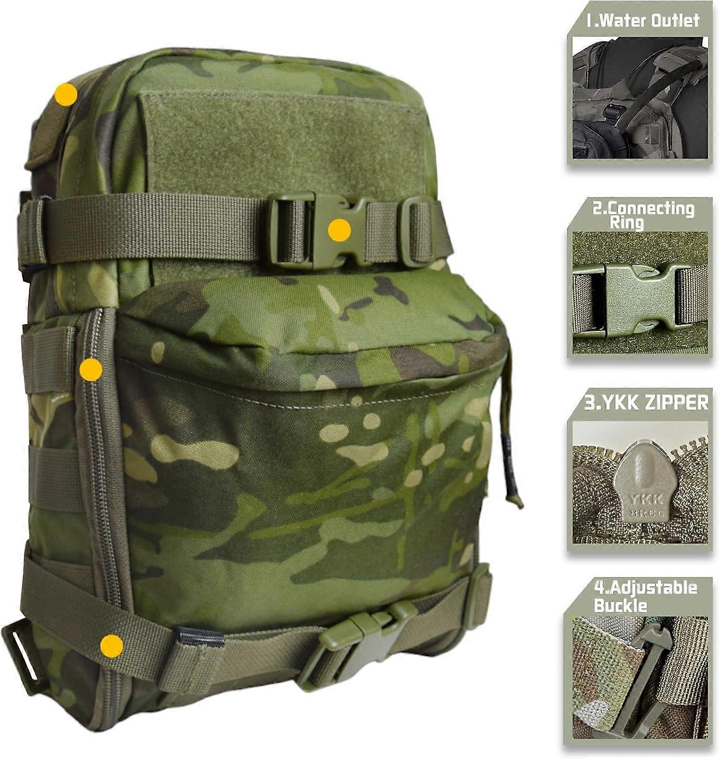 Tactical hydration backpack for 2L hydration light bladder, hydration backpack Molle water carrier