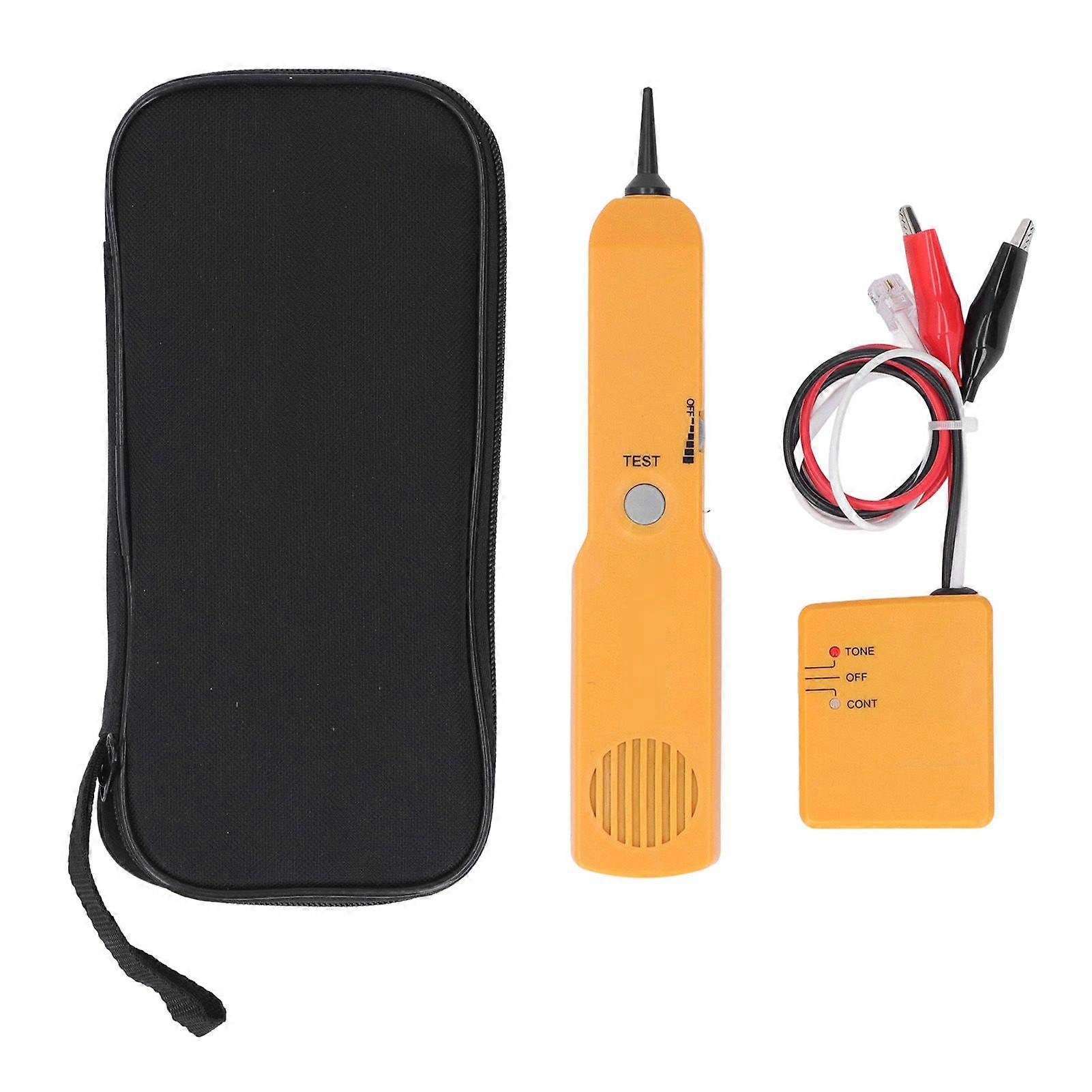 Network Cable Tester Multifunctional Ethernet Lan Telephone Line RJ11 Finder for Continuity Checking